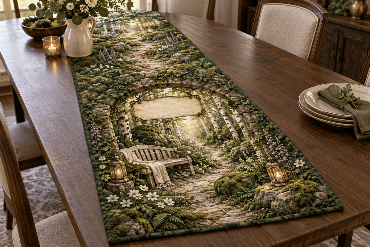 Forest Path Quiet Corner Table Runner TABLE928