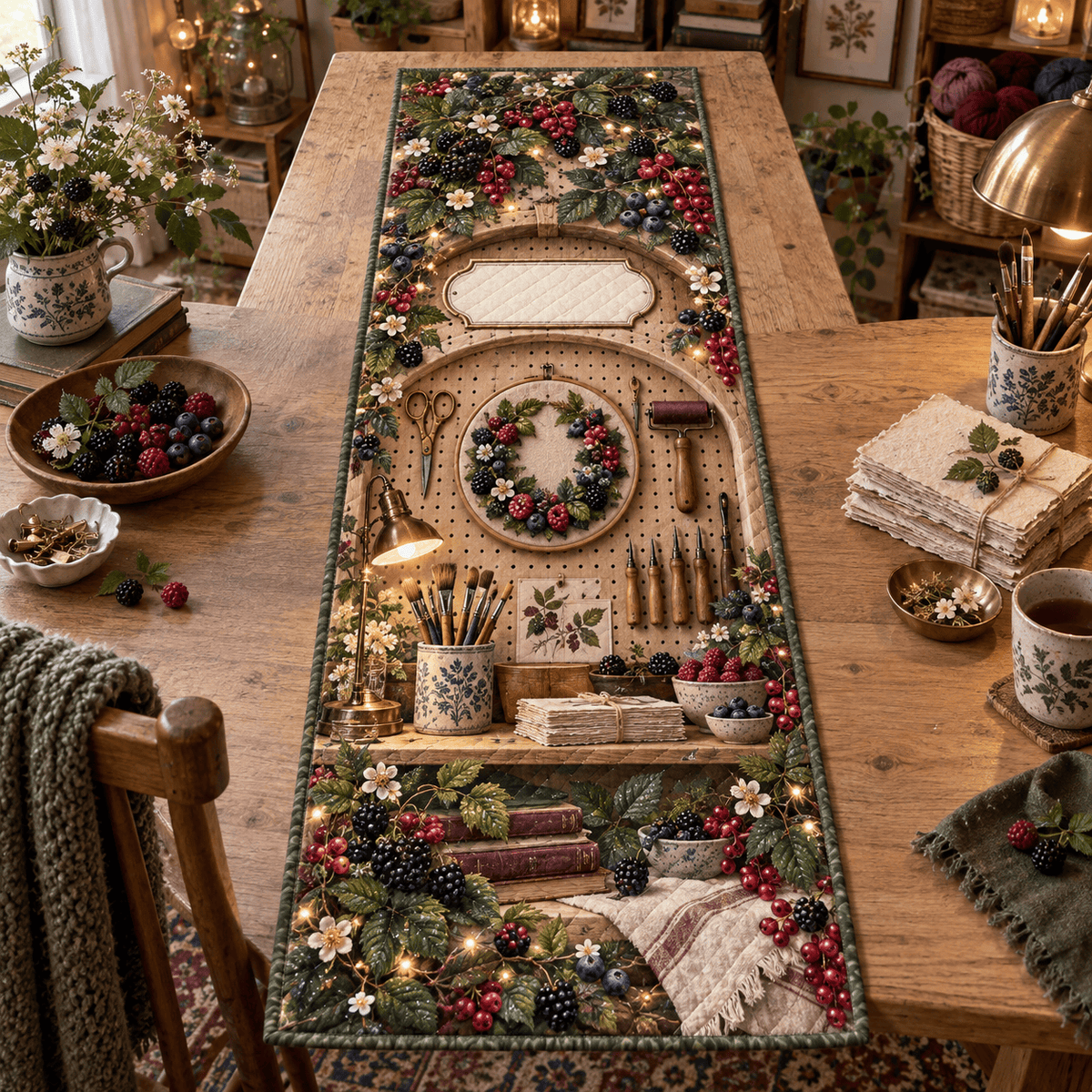 Wild Berry Hobby Studio Table Runner TABLE928