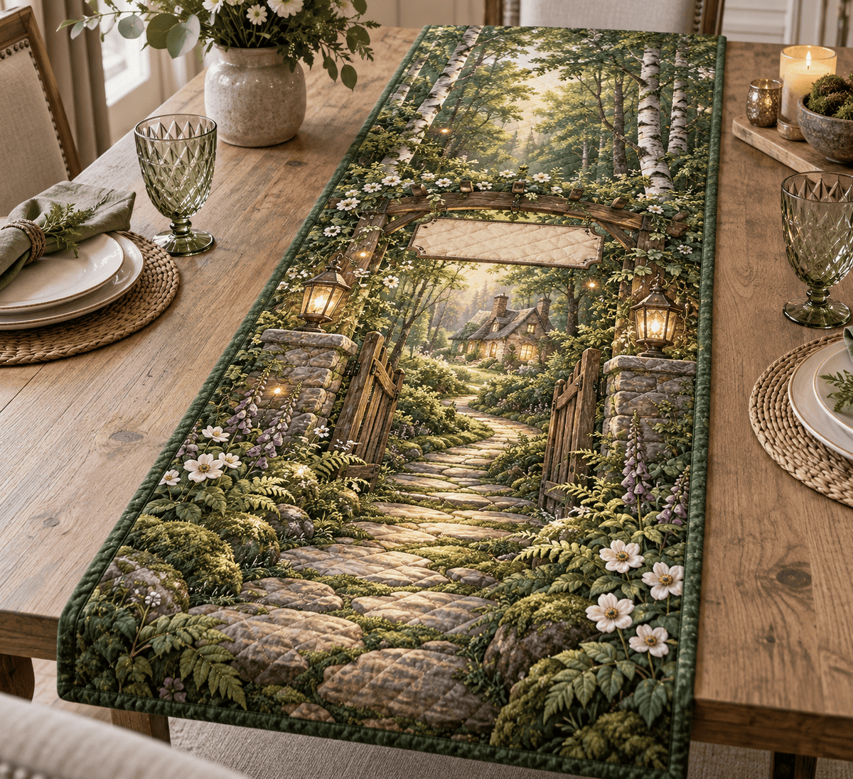 Forest Path Housewarming Table Runner TABLE928