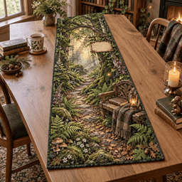 Forest Path Reading Nook Table Runner TABLE928