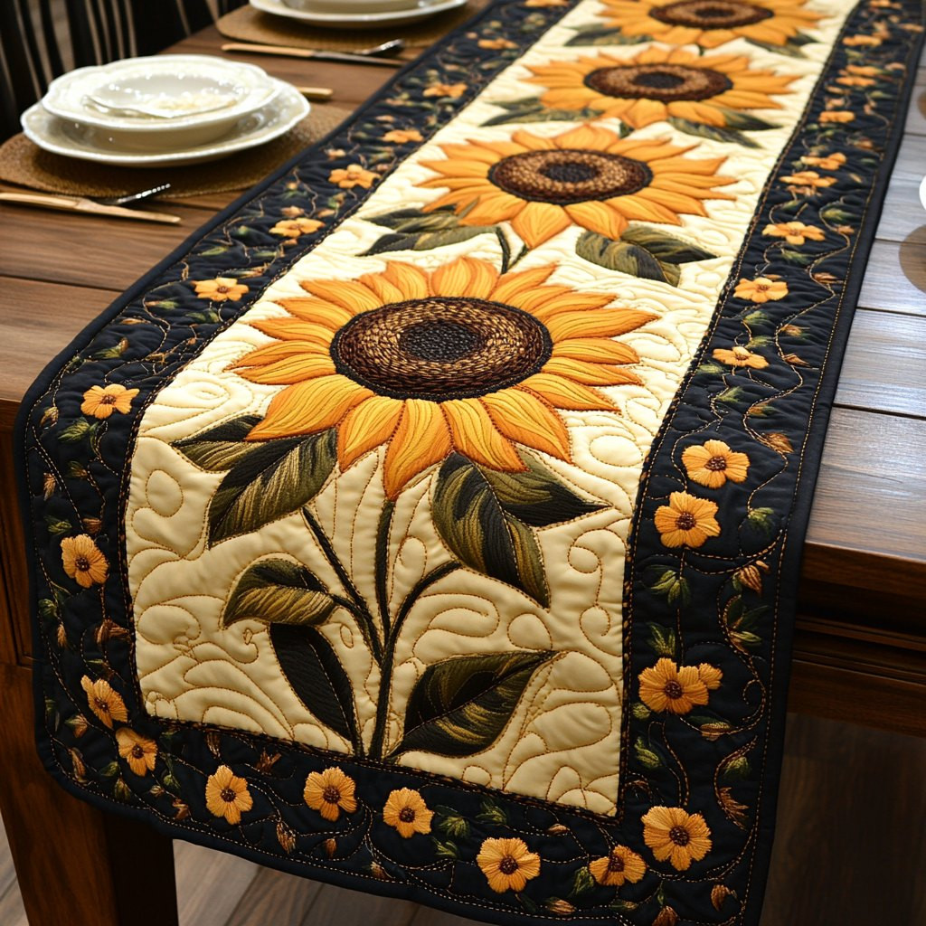 Yellow Fields Table Runner - Made to Order TABLE928