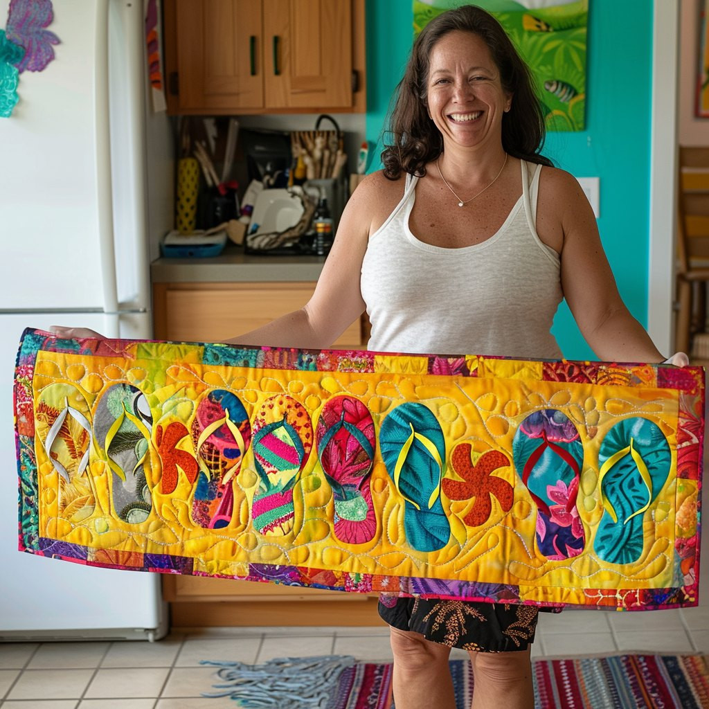 Youthful Flip Flop Table Runner - Made to Order TABLE928