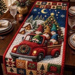 Cozy Gnome Christmas Table Runner - Made to Order TABLE928
