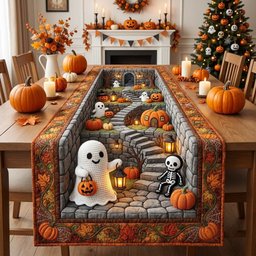 Staircase Crochet Table Runner - Made to Order TABLE928