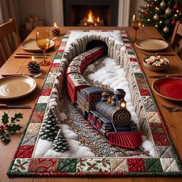 Stone Arch Tunnel Train Table Runner - Made to Order TABLE928