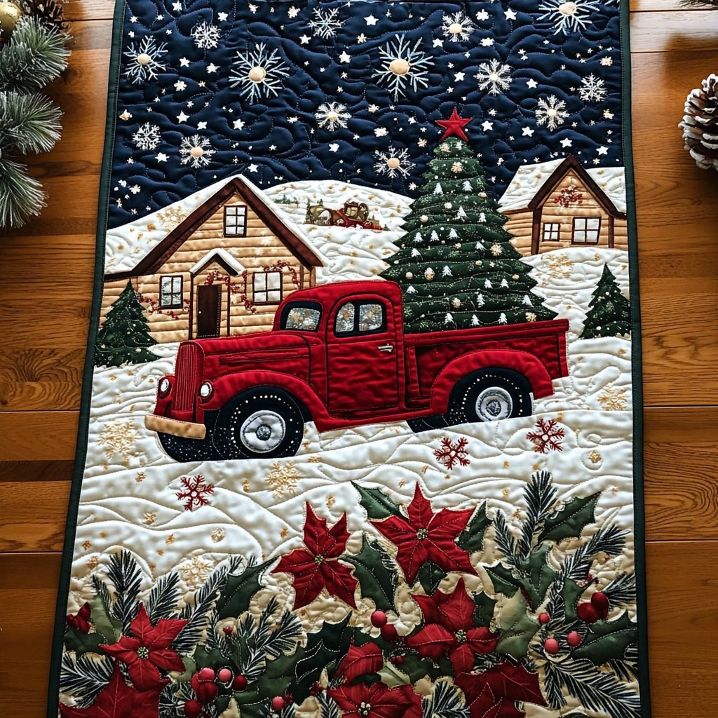 Winter Wonderland Drive Table Runner - Made to Order TABLE928