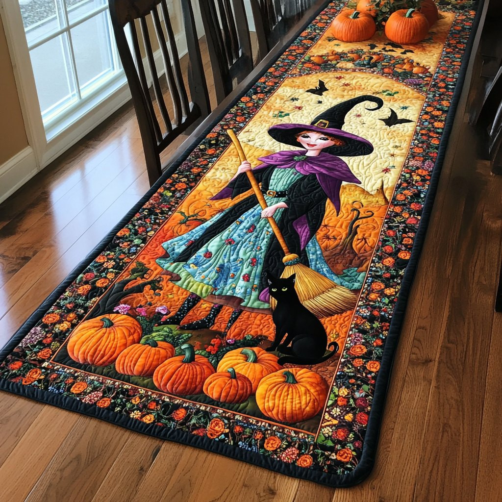 Wicked Witch Halloween Table Runner - Made to Order TABLE928