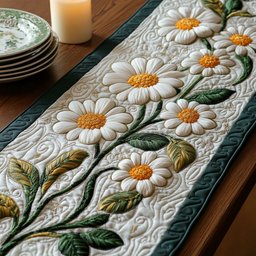 Wild Daisy Meadow Table Runner - Made to Order TABLE928