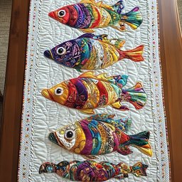 Wild Fish Table Runner - Made to Order TABLE928