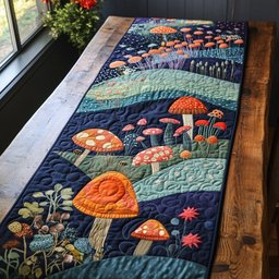 Wild Mushroom Table Runner - Made to Order TABLE928