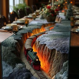 Winter Express Ride Table Runner - Made to Order TABLE928