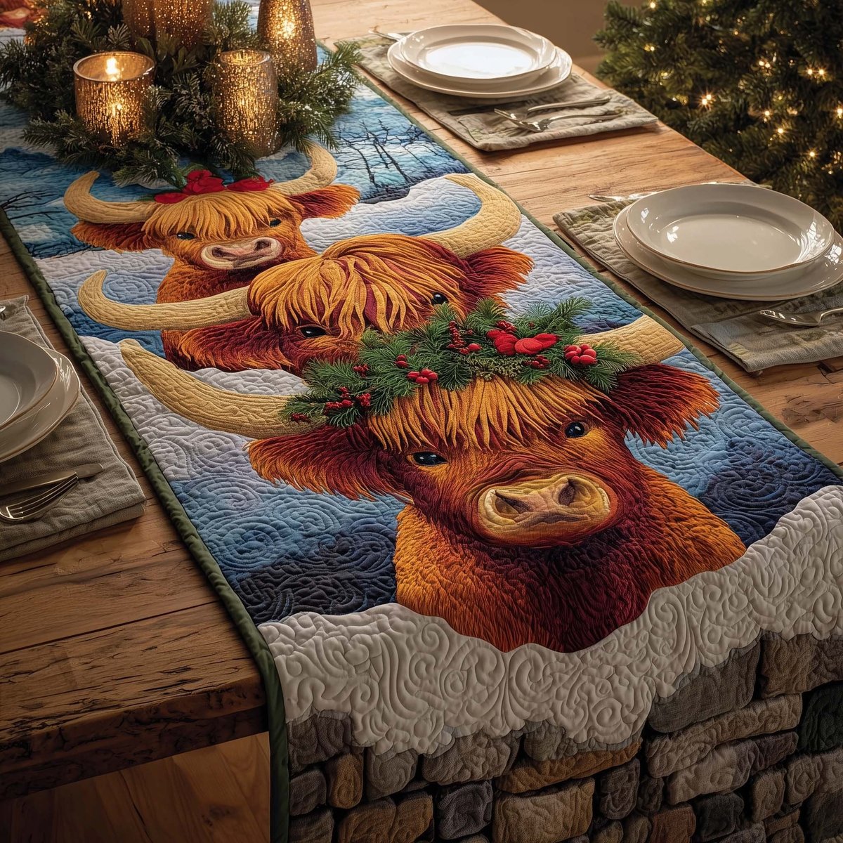 Winter Highlands Table Runner - Made to Order TABLE928