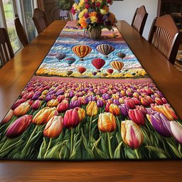 Windmill Garden View Table Runner - Made to Order TABLE928