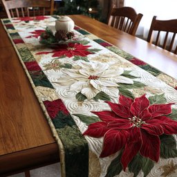 Winter Bloom Table Runner - Made to Order TABLE928