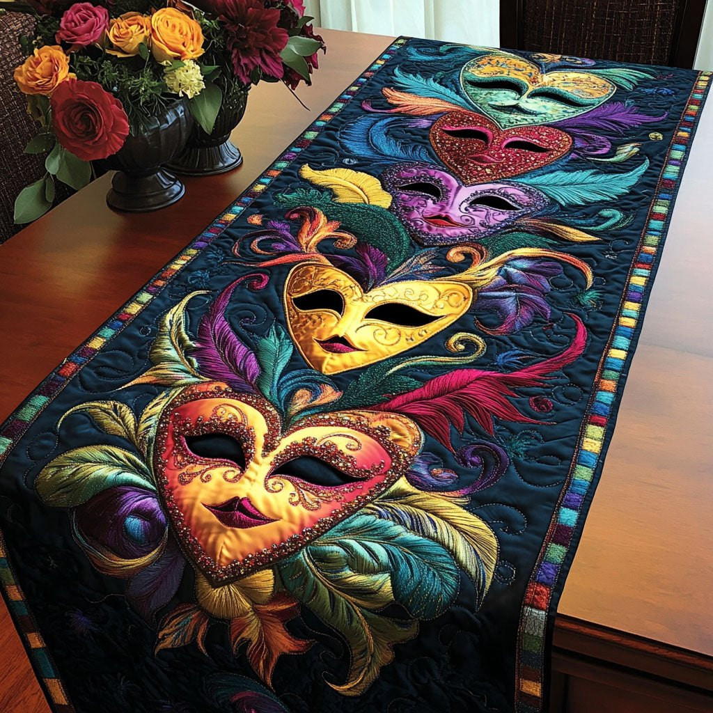 Venetian Mask Table Runner - Made to Order TABLE928