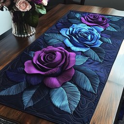 Violet Elegance Table Runner - Made to Order TABLE928