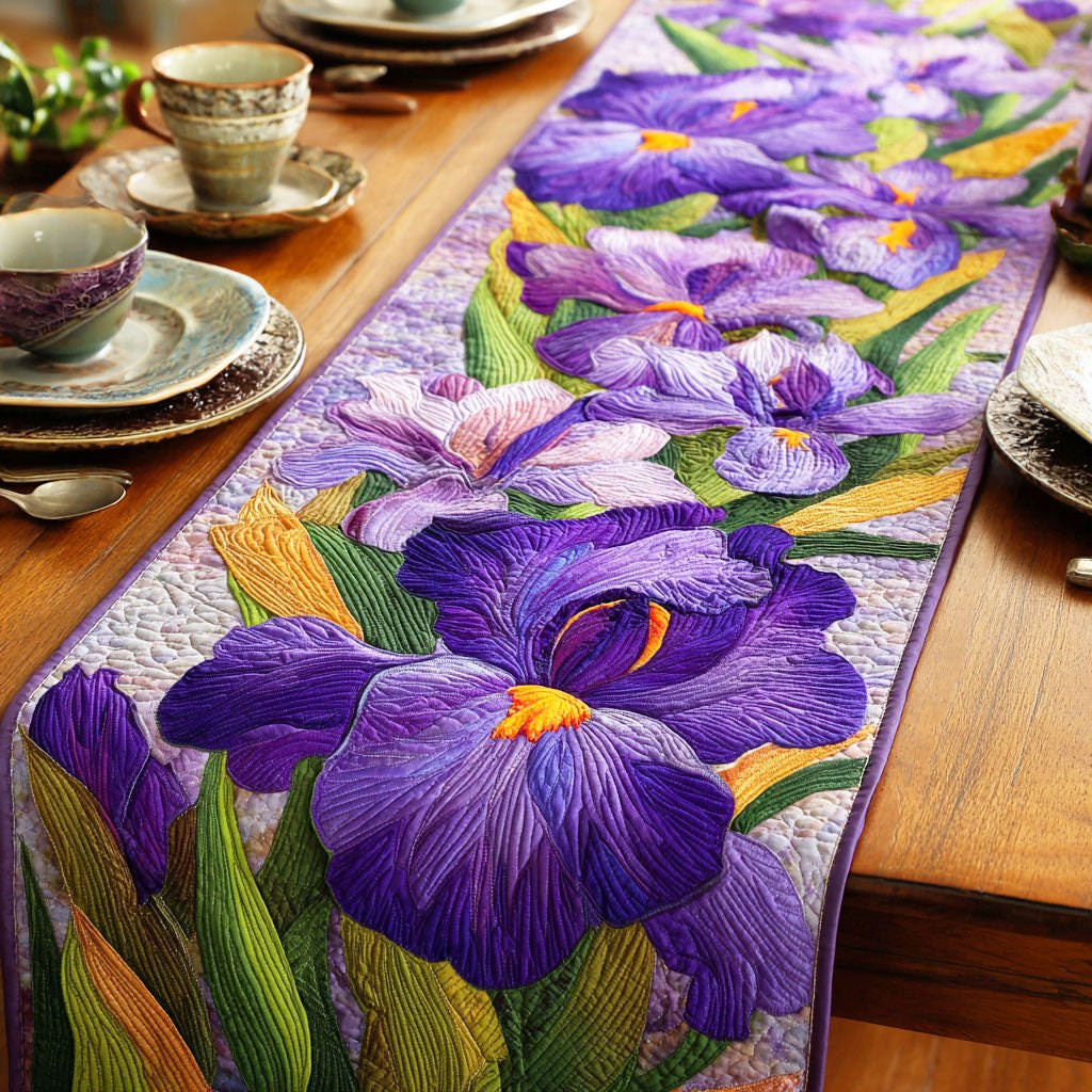 Violet Blossom Whisper Table Runner - Made to Order TABLE928