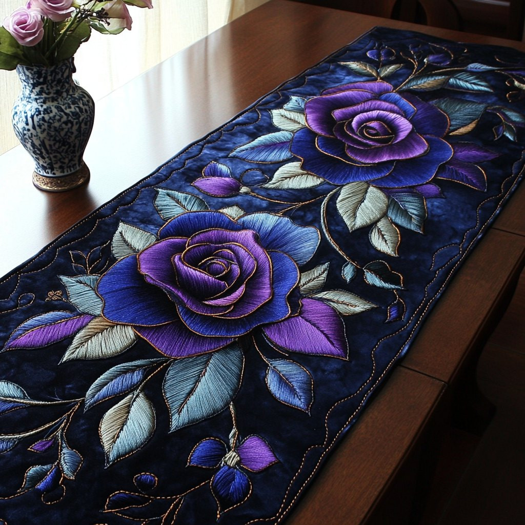 Twilight Roses Table Runner - Made to Order TABLE928