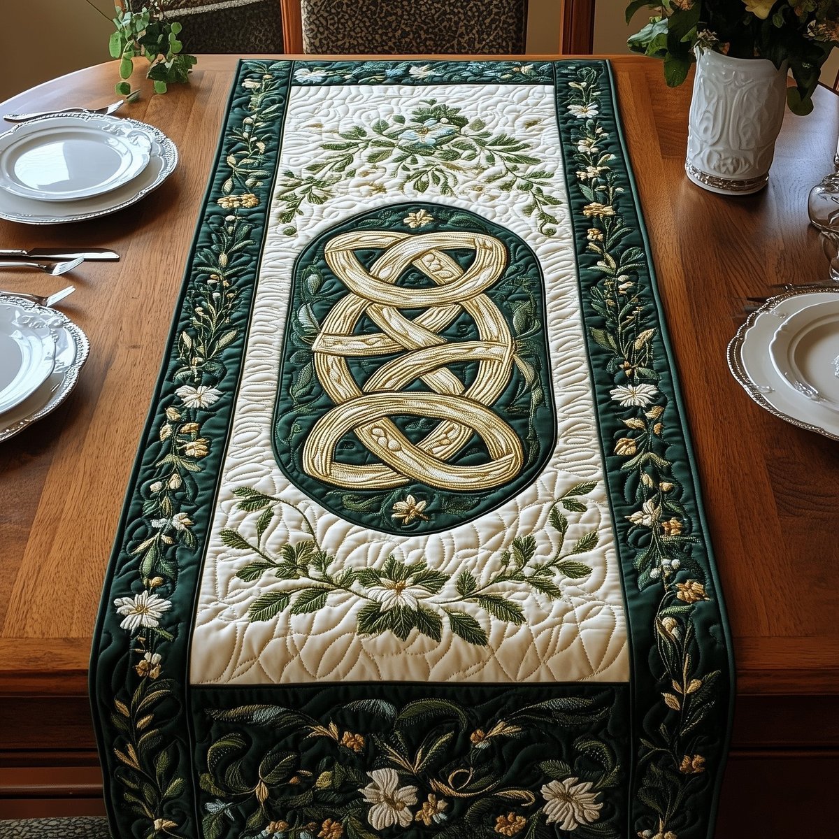 Verdant Legacy Tapestry Table Runner - Made to Order TABLE928