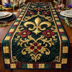 Vintage Fleur Royale Table Runner - Made to Order TABLE928
