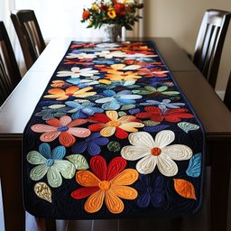 Vibrant Daisy Table Runner - Made to Order TABLE928