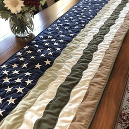 Wavy Valor Table Runner - Made to Order TABLE928