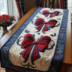 Vintage Glory Bows Table Runner - Made to Order TABLE928