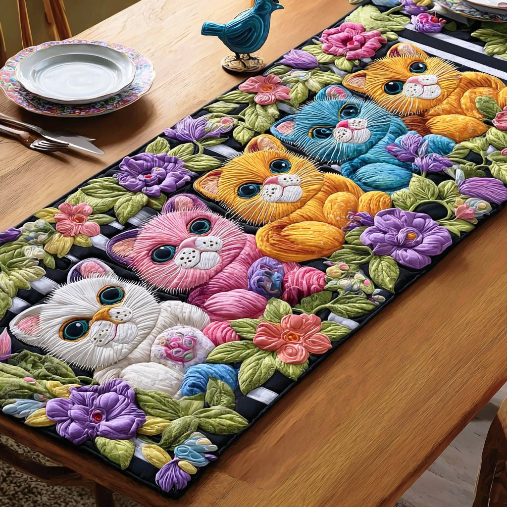 Vibrant Tail Whirl Table Runner - Made to Order TABLE928