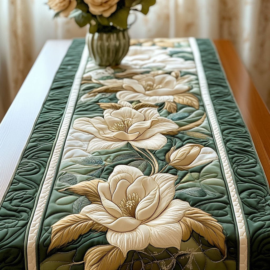 Verdant Magnolia Dream Table Runner - Made to Order TABLE928