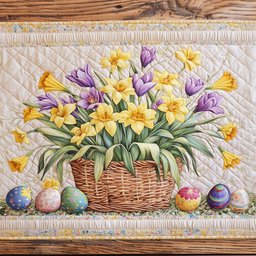 Tulip and Daffodil Delight Table Runner - Made to Order TABLE928