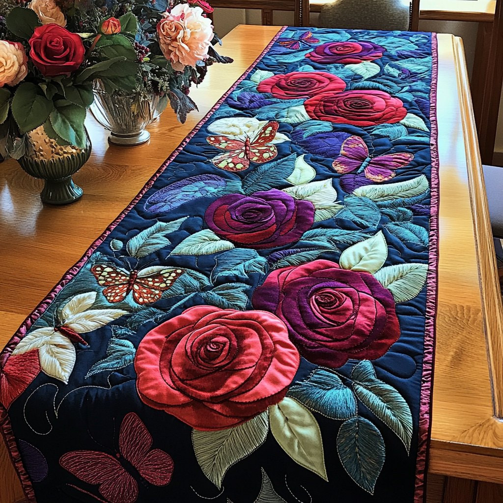 Timeless Roses Table Runner - Made to Order TABLE928