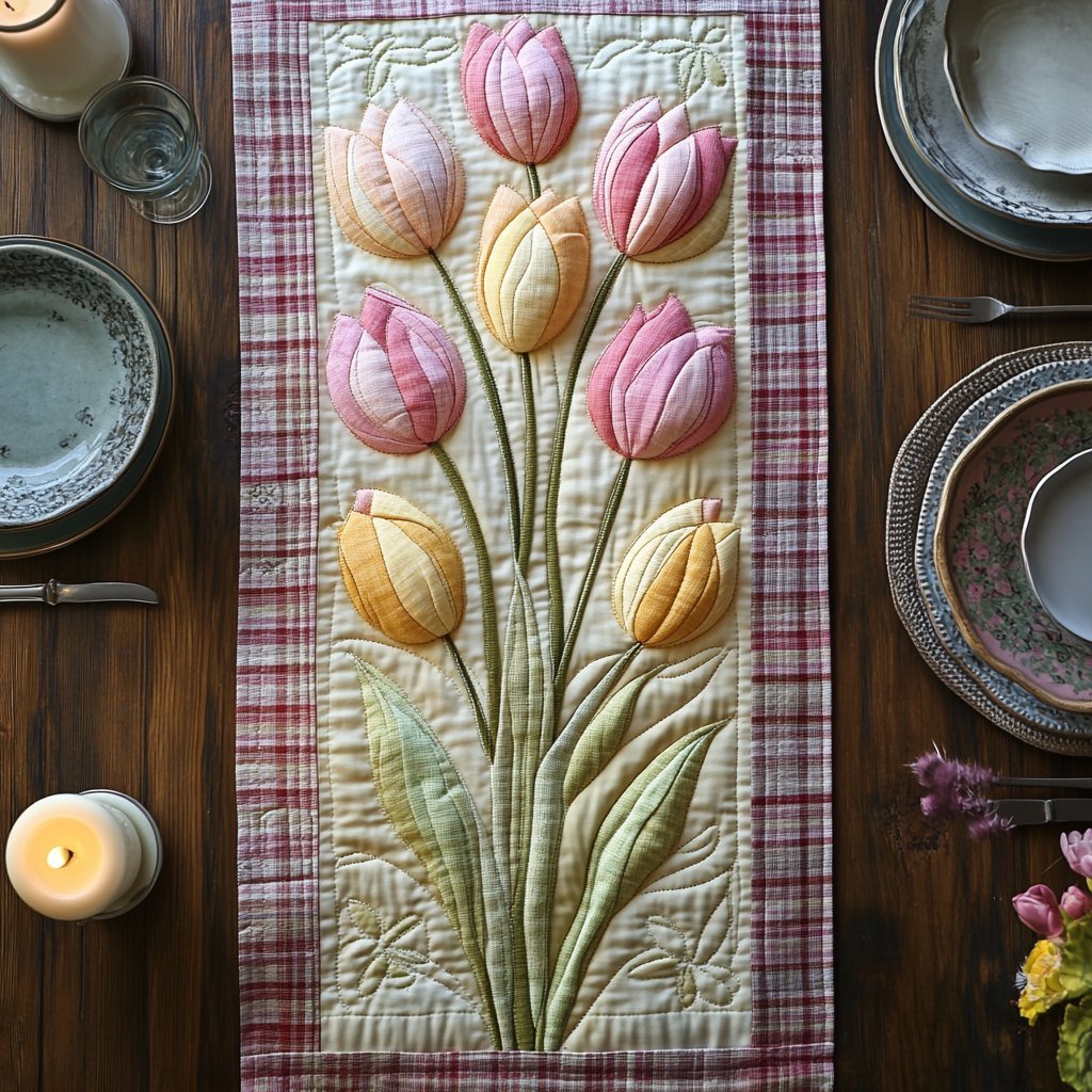 Tulip Meadow Bliss Table Runner - Made to Order TABLE928