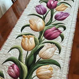 Tulip Whispers Table Runner - Made to Order TABLE928