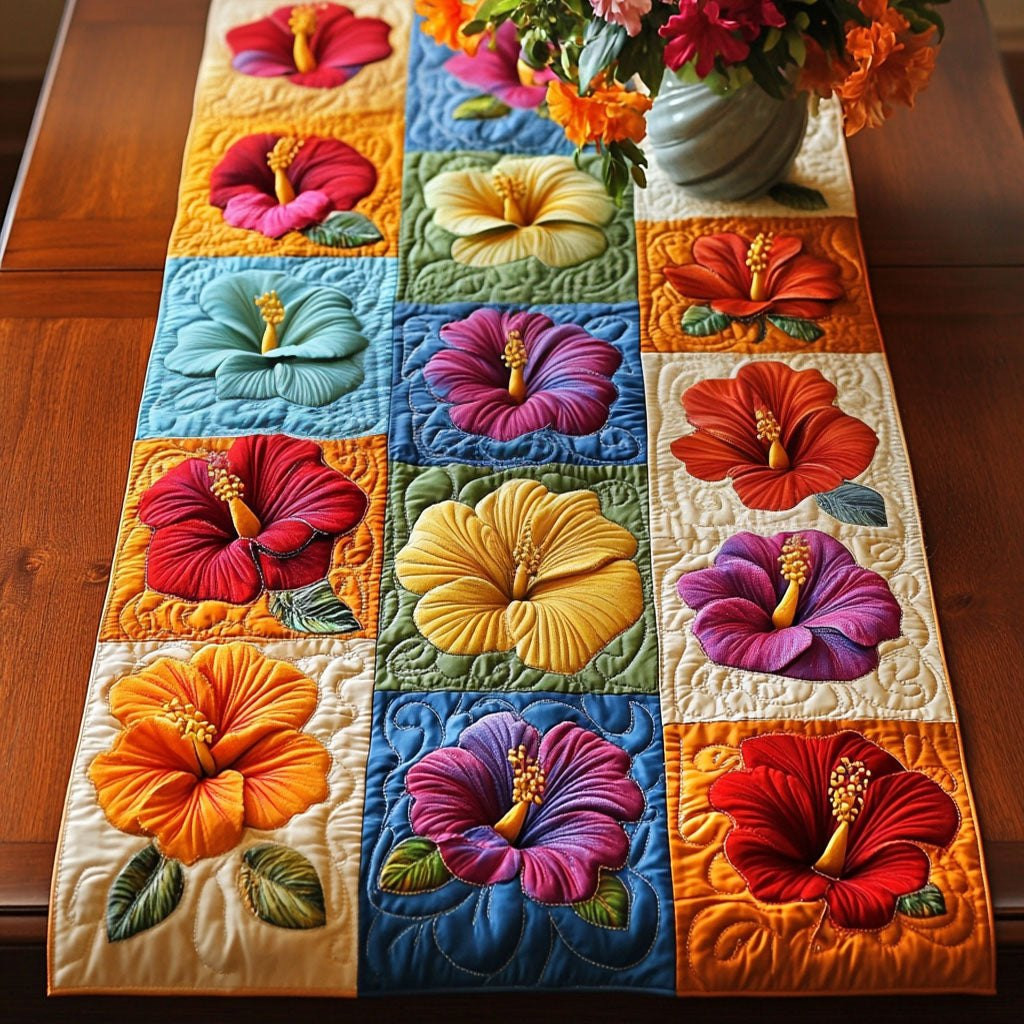 Tropical Patchwork Table Runner - Made to Order TABLE928