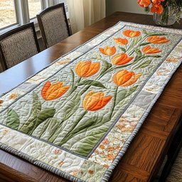 Tulip Meadow Table Runner - Made to Order TABLE928