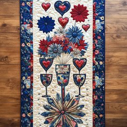 Toast To Happiness Table Runner - Made to Order TABLE928