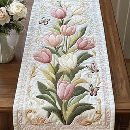 Tulip Bouquet Charm Table Runner - Made to Order TABLE928