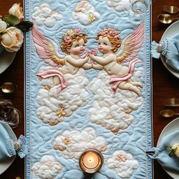 Sweet Cherubs Table Runner - Made to Order TABLE928
