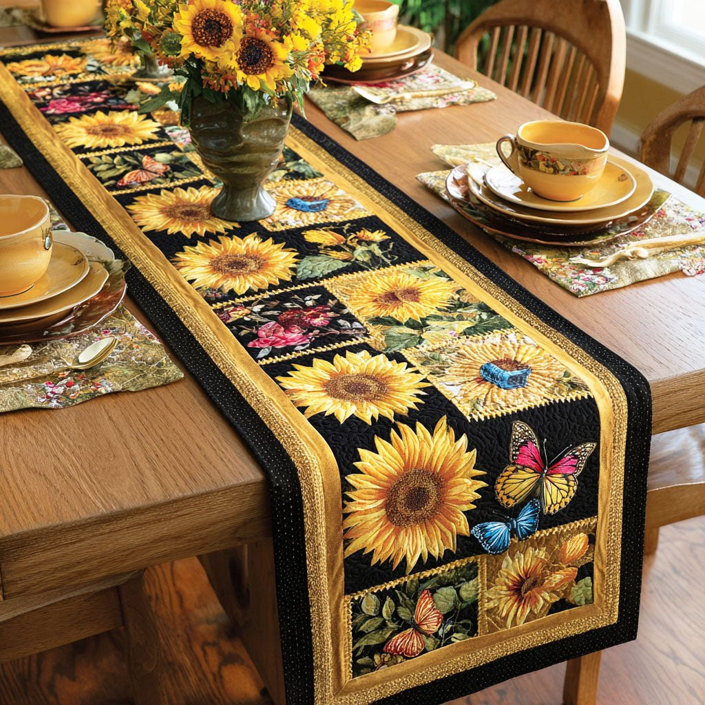 Sunny Horizon Flower Table Runner - Made to Order TABLE928