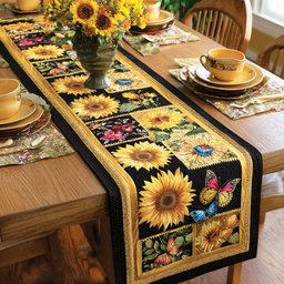 Sunny Horizon Flower Table Runner - Made to Order TABLE928
