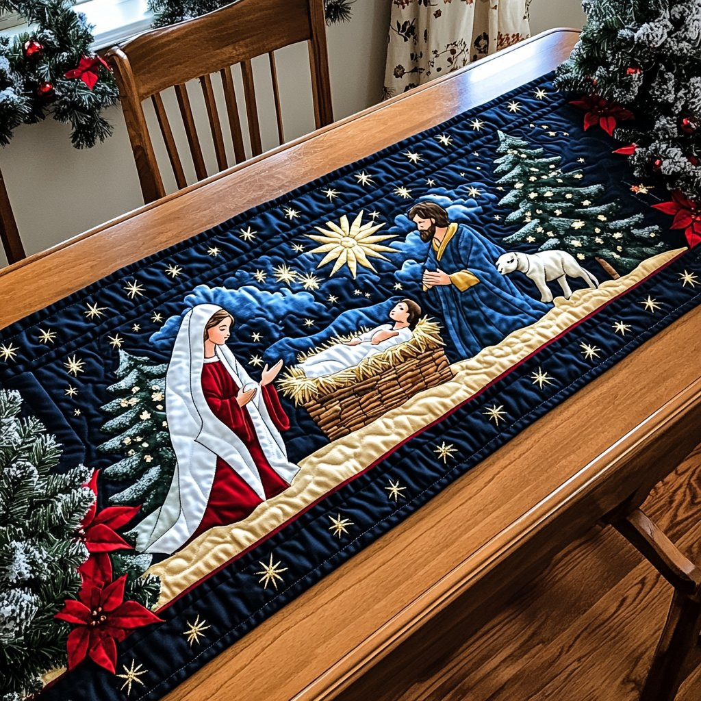 The Miracle of Bethlehem Table Runner - Made to Order TABLE928