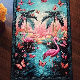 Sunset Flamingo Bliss Table Runner - Made to Order TABLE928