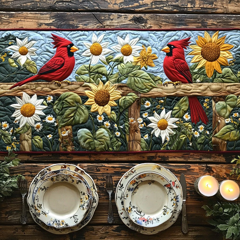 Sunny Cardinal Table Runner - Made to Order TABLE928