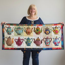 Tea Party Magic Table Runner - Made to Order TABLE928