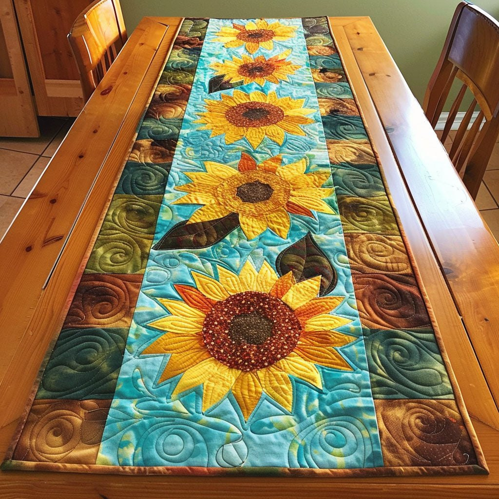 Sunflower Voyage Table Runner - Made to Order TABLE928