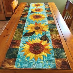 Sunflower Voyage Table Runner - Made to Order TABLE928