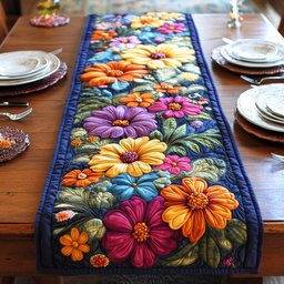 Sunset Daisy Glow Table Runner - Made to Order TABLE928