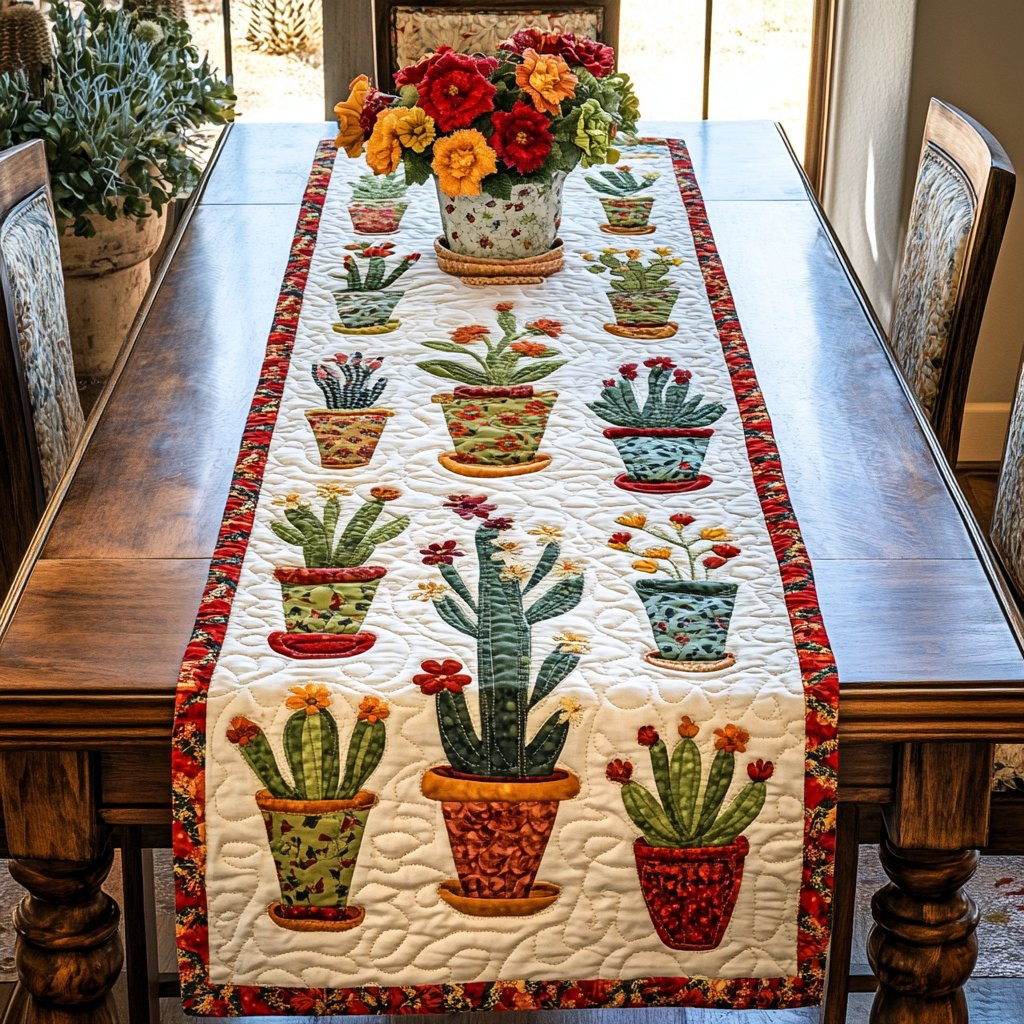 Sunny Cactus Table Runner - Made to Order TABLE928