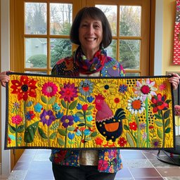 Sunlit Bloom Chicken Table Runner - Made to Order TABLE928