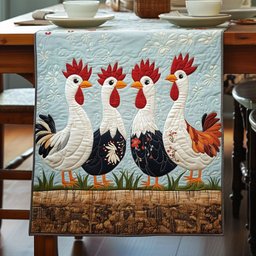Sunrise Cluck Table Runner - Made to Order TABLE928